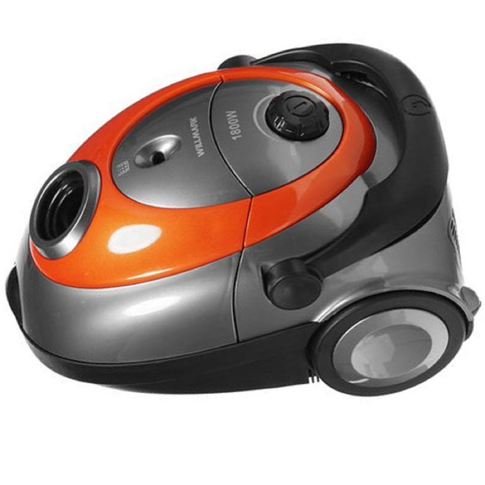 Пылесос Willmark VC-1842DB, 1800/350 Вт, 2 л, чёрно-оранжевый - фото 51387686 Пылесос Willmark VC-1842DB, 1800/350 Вт, 2 л, чёрно-оранжевый - фото 51387686