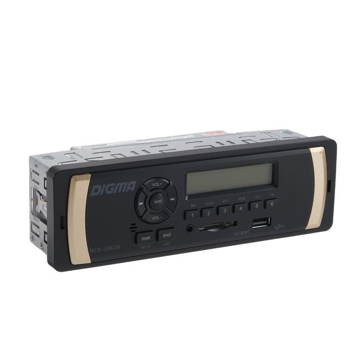 Автомагнитола Digma DCR-110G24, 24 В, AUX, SD, USB - фото 51388034 Автомагнитола Digma DCR-110G24, 24 В, AUX, SD, USB - фото 51388034