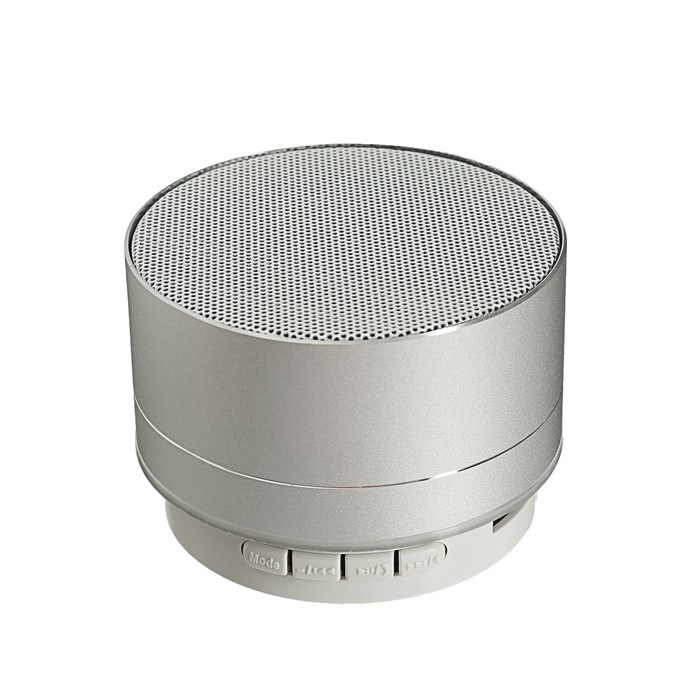 Портативная колонка Luazon LAB-05, 3 Вт, 520 мАч, Bluetooth, USB, microSD, microUSB, серебристый - фото 51388072 Портативная колонка Luazon LAB-05, 3 Вт, 520 мАч, Bluetooth, USB, microSD, microUSB, серебристый - фото 51388072