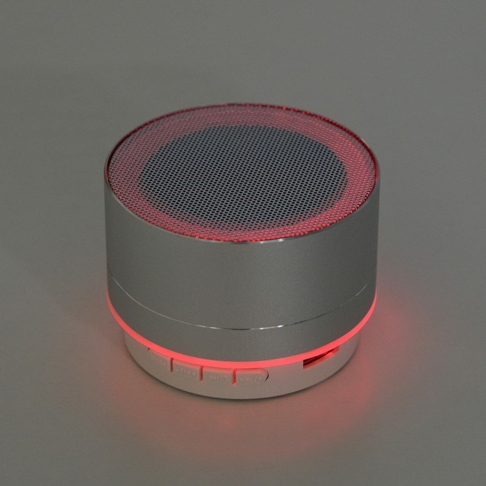 Портативная колонка Luazon LAB-05, 3 Вт, 520 мАч, Bluetooth, USB, microSD, microUSB, серебристый - фото 51388074 Портативная колонка Luazon LAB-05, 3 Вт, 520 мАч, Bluetooth, USB, microSD, microUSB, серебристый - фото 51388074