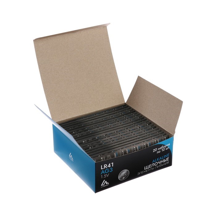 Батарейка алкалиновая (щелочная) Luazon, AG3, LR41, блистер, 10 штук - фото 51388205 Батарейка алкалиновая (щелочная) Luazon, AG3, LR41, блистер, 10 штук - фото 51388205