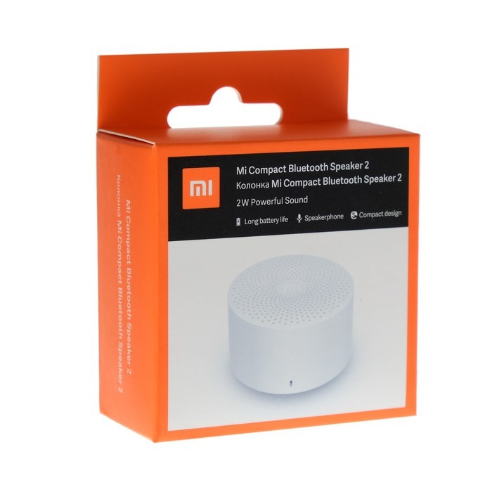 Портативная колонка Mi Compact Speaker 2, Bluetooth 4.2, 2 Вт, 300 мАч, белая - фото 51388768 Портативная колонка Mi Compact Speaker 2, Bluetooth 4.2, 2 Вт, 300 мАч, белая - фото 51388768