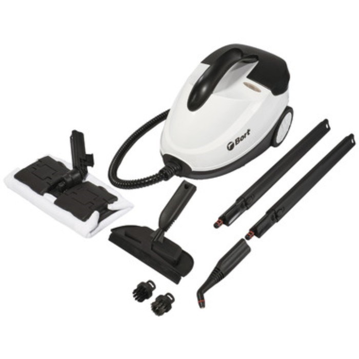 Пароочиститель микс Bort BDR-2300-R, 2100 Вт, 45 г/мин, нагрев 360 с, 1.5 л, белый - фото 51388793 Пароочиститель микс Bort BDR-2300-R, 2100 Вт, 45 г/мин, нагрев 360 с, 1.5 л, белый - фото 51388793