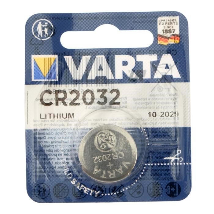 Батарейка литиевая Varta, CR2032-1BL, 3В, блистер, 1 шт. - фото 51389528 Батарейка литиевая Varta, CR2032-1BL, 3В, блистер, 1 шт. - фото 51389528
