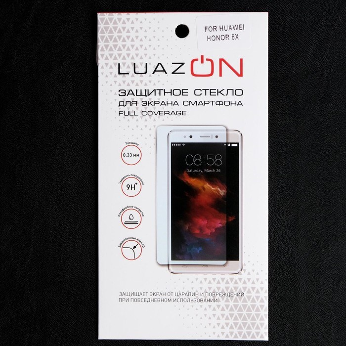 Защитное стекло 9D Luazon для Honor 8X, полный клей, 0.33 мм, 9Н, черное - фото 51389709 Защитное стекло 9D Luazon для Honor 8X, полный клей, 0.33 мм, 9Н, черное - фото 51389709