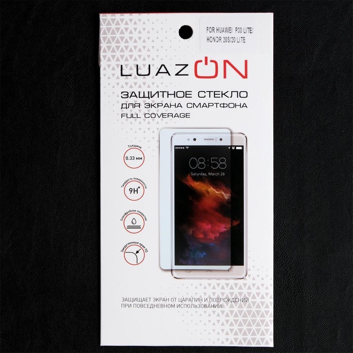 Защитное стекло 9D LuazON для Honor 20s/20 Lite/Huawei P30Lite, полный клей, 0.33 мм, 9H - фото 51389746 Защитное стекло 9D LuazON для Honor 20s/20 Lite/Huawei P30Lite, полный клей, 0.33 мм, 9H - фото 51389746