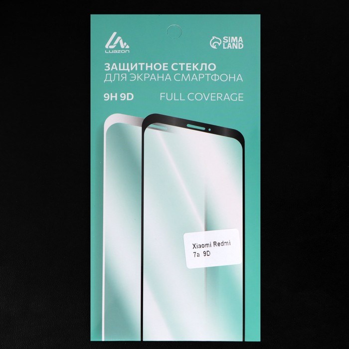Защитное стекло 9D Luazon для Xiaomi Redmi 7a, полный клей, 0.33 мм, 9Н, черное - фото 51389772 Защитное стекло 9D Luazon для Xiaomi Redmi 7a, полный клей, 0.33 мм, 9Н, черное - фото 51389772