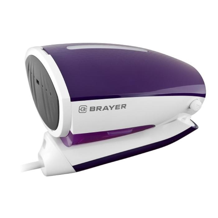 Отпариватель BRAYER BR4121, ручной, 1200 Вт, 900 мл, 16 г/мин, шнур 1 м, бело-фиолетовый - фото 51389885 Отпариватель BRAYER BR4121, ручной, 1200 Вт, 900 мл, 16 г/мин, шнур 1 м, бело-фиолетовый - фото 51389885