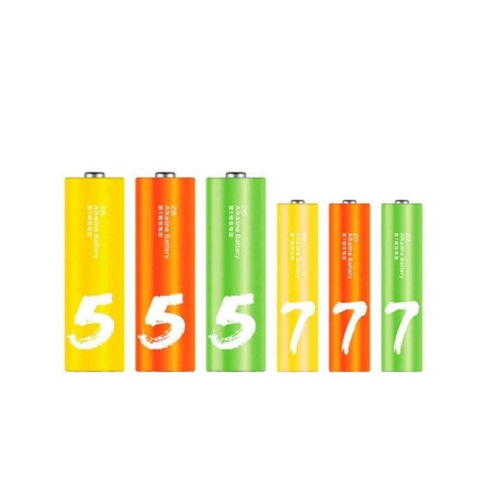 Набор алкалиновых батареек Xiaomi ZMI Rainbow (12 АА + 12 ААА), LR24-BOX, 1.5 В, 24 шт. - фото 51391111 Набор алкалиновых батареек Xiaomi ZMI Rainbow (12 АА + 12 ААА), LR24-BOX, 1.5 В, 24 шт. - фото 51391111