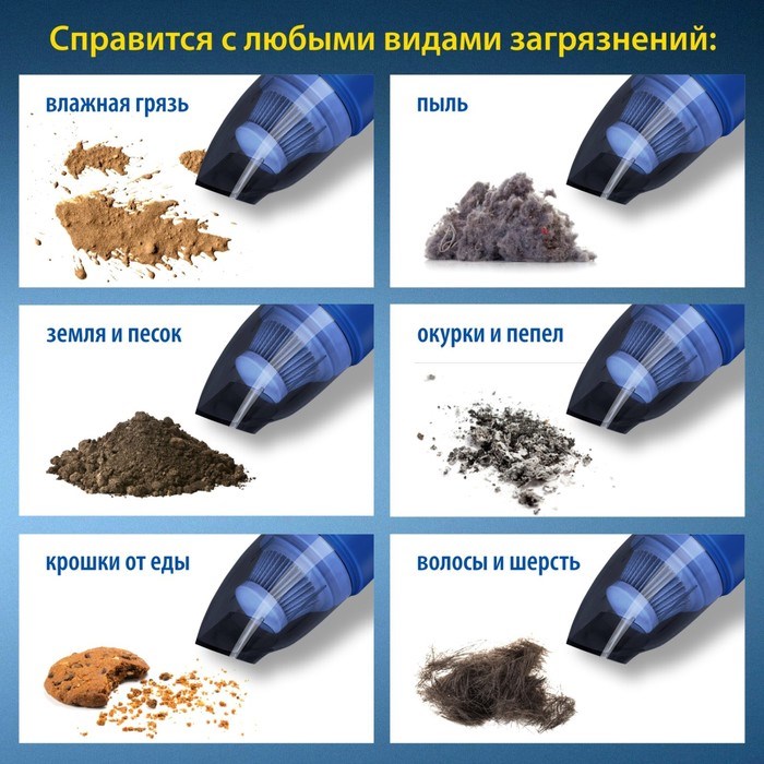 Пылесос автомобильный Goodyear GY-VC-03 беспроводной, 2 насадки, запасной фильтр, 8,4 B - фото 51391337 Пылесос автомобильный Goodyear GY-VC-03 беспроводной, 2 насадки, запасной фильтр, 8,4 B - фото 51391337
