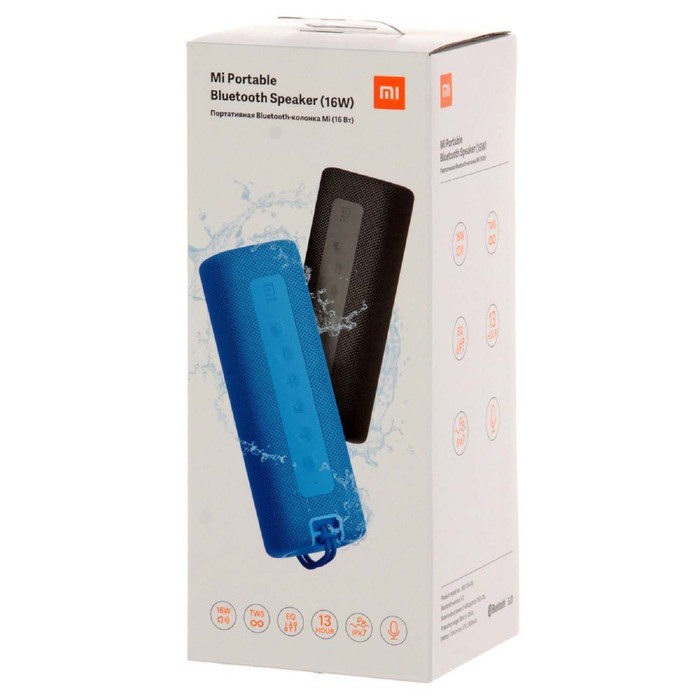 Портативная колонка Mi Portable Bluetooth Speaker (QBH4197GL), 16Вт, BT 5.0, 2600мАч, синяя - фото 51391533 Портативная колонка Mi Portable Bluetooth Speaker (QBH4197GL), 16Вт, BT 5.0, 2600мАч, синяя - фото 51391533