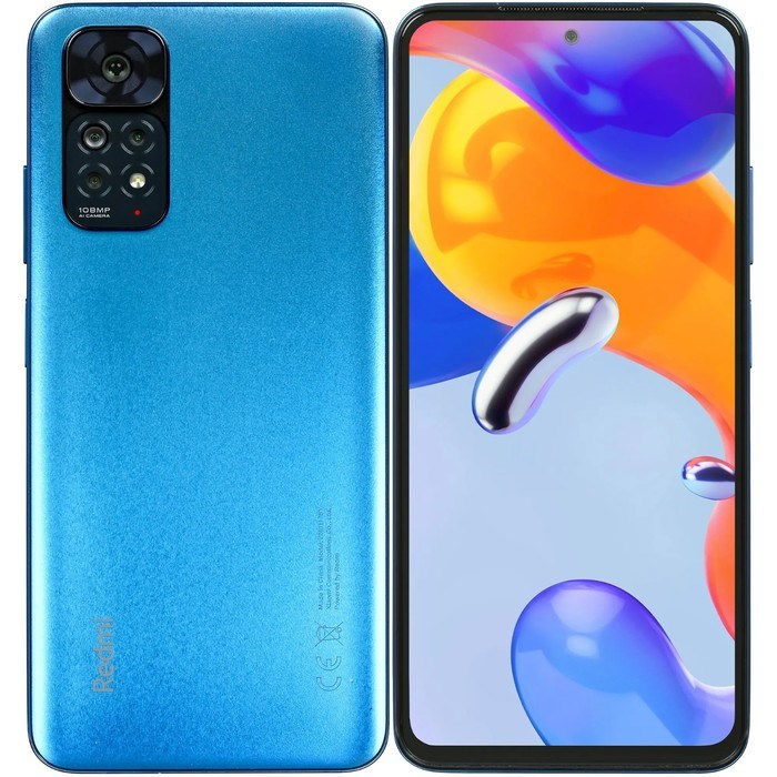 Смартфон Xiaomi Redmi Note 11S RU, 6.43", Amoled, 6 Гб, 128 Гб, 108 Мп, 5000мАч, NFC, синий - фото 51391743 Смартфон Xiaomi Redmi Note 11S RU, 6.43", Amoled, 6 Гб, 128 Гб, 108 Мп, 5000мАч, NFC, синий - фото 51391743