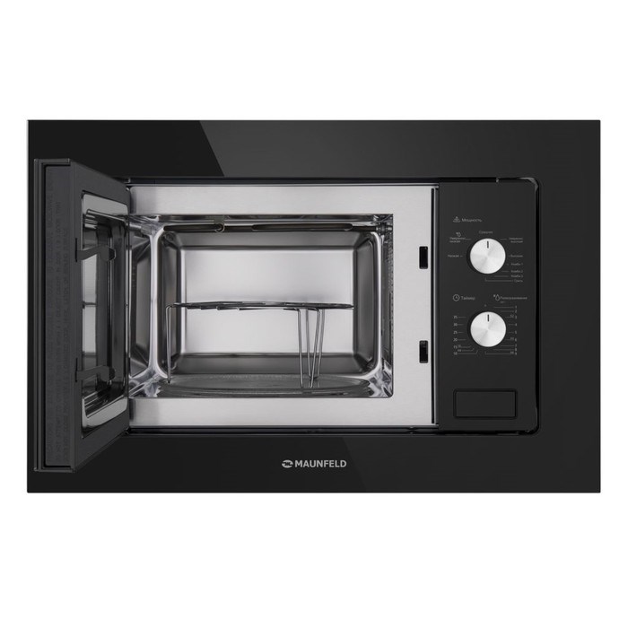 Встраиваемая микроволновая печь MAUNFELD MBMO.20.2PGB, 800 Вт, 20 л, 9 режимов, чёрная - фото 51391973 Встраиваемая микроволновая печь MAUNFELD MBMO.20.2PGB, 800 Вт, 20 л, 9 режимов, чёрная - фото 51391973