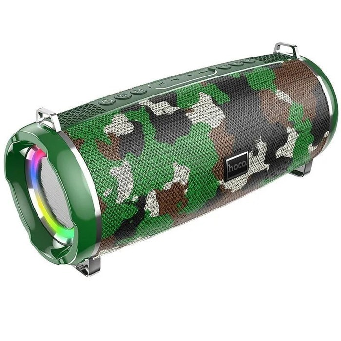 Портативная колонка Hoco HC2, 10 Вт, 2400 мАч, BT5.0, microSD, USB, AUX, FM-радио, хаки - фото 51392254 Портативная колонка Hoco HC2, 10 Вт, 2400 мАч, BT5.0, microSD, USB, AUX, FM-радио, хаки - фото 51392254