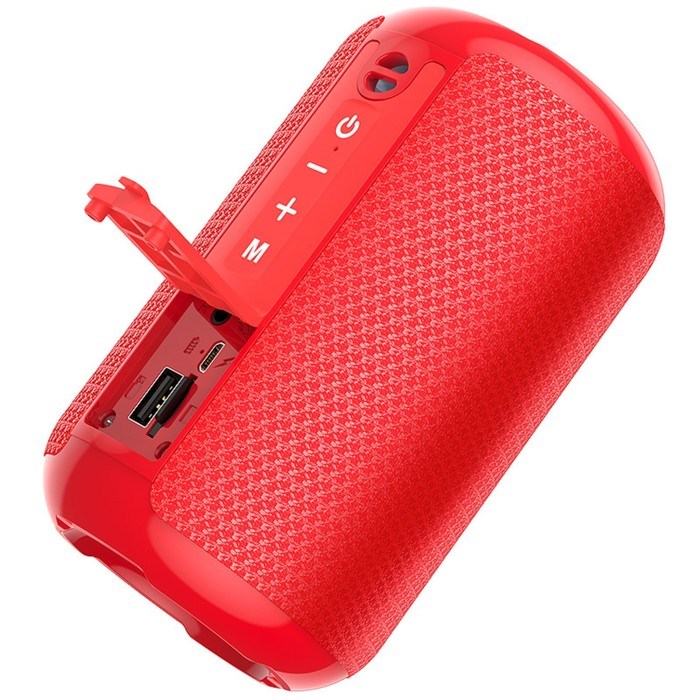 Портативная колонка Hoco HC1, 5 Вт, 1200 мАч, BT5.0, microSD, USB, AUX, FM-радио, красная - фото 51392291 Портативная колонка Hoco HC1, 5 Вт, 1200 мАч, BT5.0, microSD, USB, AUX, FM-радио, красная - фото 51392291