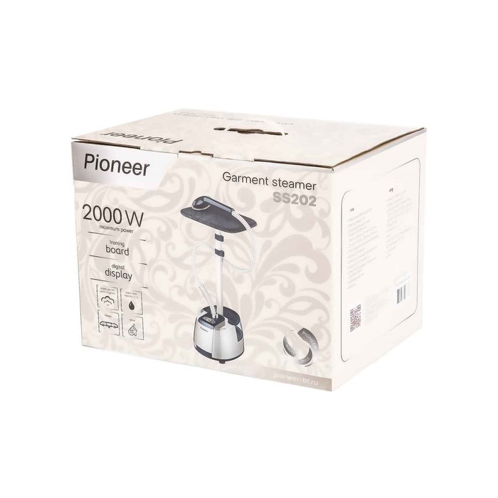 Отпариватель Pioneer SS202, 2000Вт, 2,1 л, 8 режима, цвет сине-серебристый - фото 51392373 Отпариватель Pioneer SS202, 2000Вт, 2,1 л, 8 режима, цвет сине-серебристый - фото 51392373