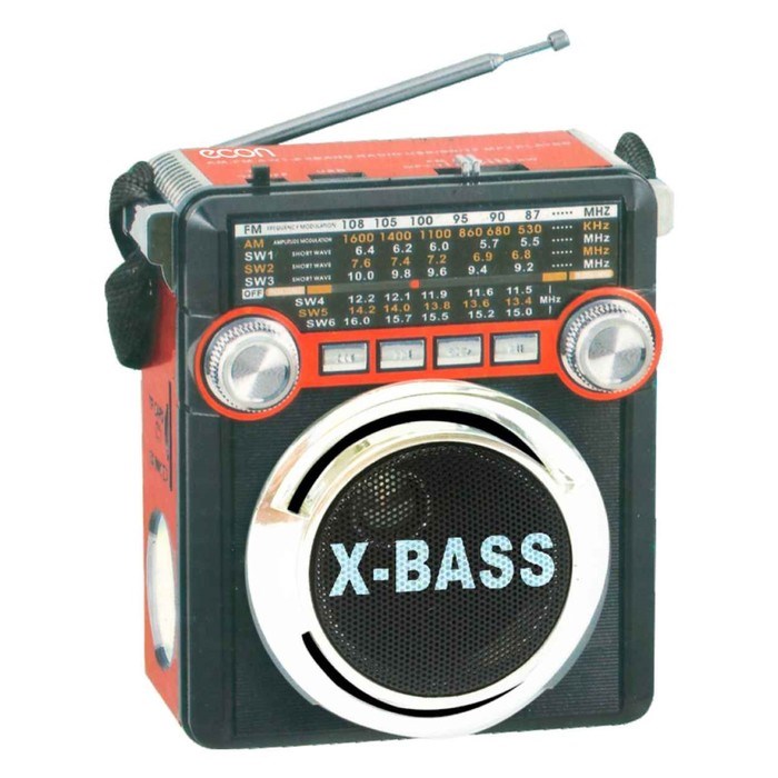 Радиоприемник Econ ERP-2800UR, 3Вт, AUX, USB, SD, FM 64-108 мГц, 220В, цвет чёрно-красный - фото 51392530 Радиоприемник Econ ERP-2800UR, 3Вт, AUX, USB, SD, FM 64-108 мГц, 220В, цвет чёрно-красный - фото 51392530
