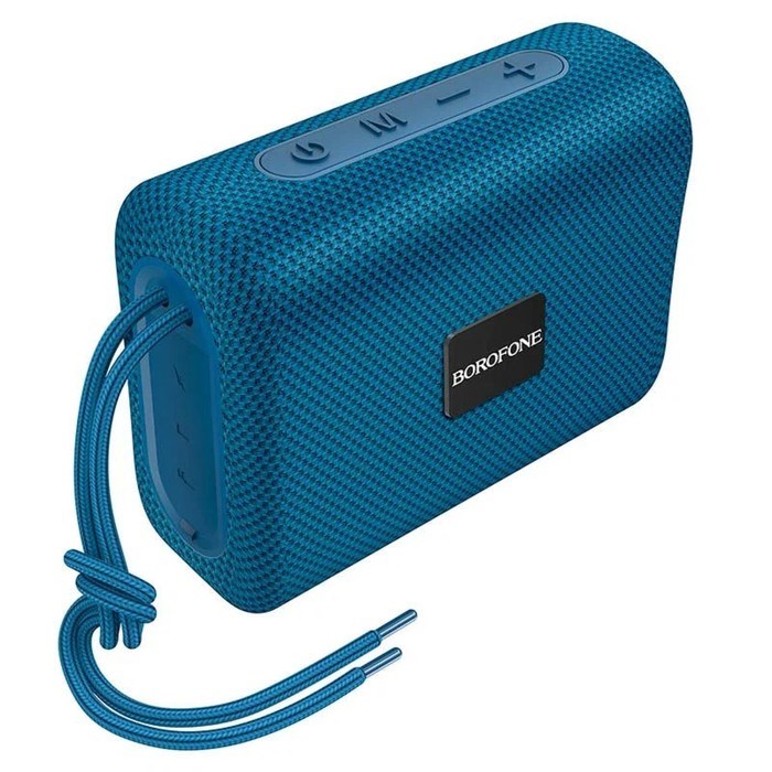 Портативная колонка Borofone BR18 Encourage, 5 Вт, BT5.1, FM, microSD, USB, 500 мАч, синяя - фото 51392625 Портативная колонка Borofone BR18 Encourage, 5 Вт, BT5.1, FM, microSD, USB, 500 мАч, синяя - фото 51392625