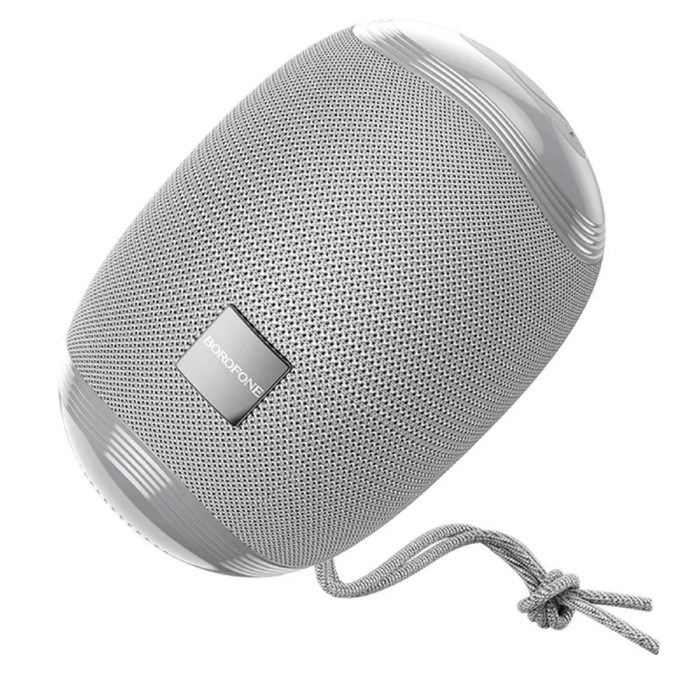Портативная колонка Borofone R6, 10 Вт, BT5.0, AUX, FM, microSD, USB, 1200 мАч, серая - фото 51392719 Портативная колонка Borofone R6, 10 Вт, BT5.0, AUX, FM, microSD, USB, 1200 мАч, серая - фото 51392719