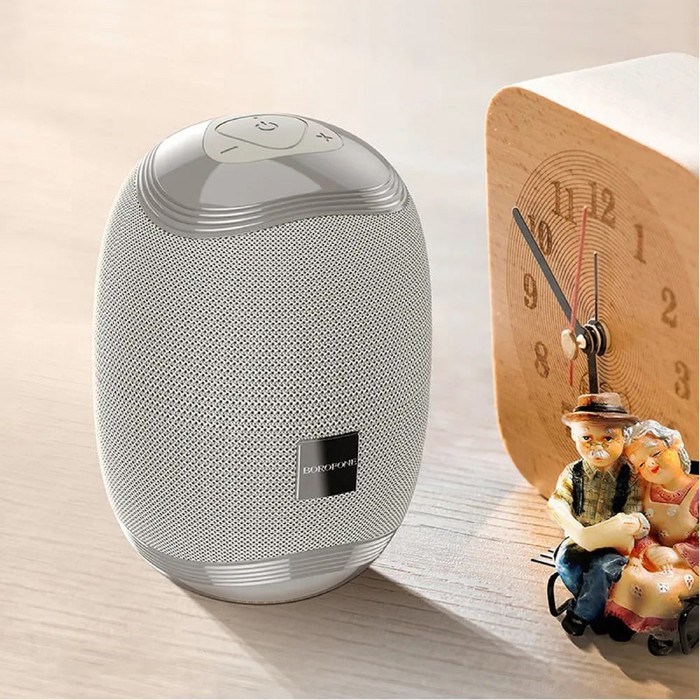 Портативная колонка Borofone R6, 10 Вт, BT5.0, AUX, FM, microSD, USB, 1200 мАч, серая - фото 51392721 Портативная колонка Borofone R6, 10 Вт, BT5.0, AUX, FM, microSD, USB, 1200 мАч, серая - фото 51392721