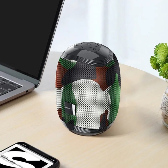 Портативная колонка Borofone R6, 10 Вт, BT5.0, AUX, FM, microSD, USB, 1200 мАч, цвет хаки - фото 51392725 Портативная колонка Borofone R6, 10 Вт, BT5.0, AUX, FM, microSD, USB, 1200 мАч, цвет хаки - фото 51392725