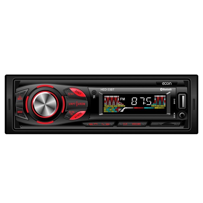 Автомагнитола MP3/WMA Econ HED-32BT, 50Вт, USB, MP3, AUX, Bluetooth, цвет чёрный - фото 51392770 Автомагнитола MP3/WMA Econ HED-32BT, 50Вт, USB, MP3, AUX, Bluetooth, цвет чёрный - фото 51392770