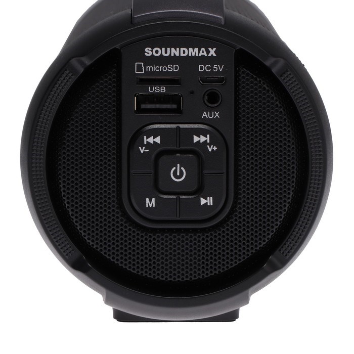 Портативная колонка Soundmax SM-PS5020B, 16Вт, 1500мАч, FM, BT, microSD, AUX, черная - фото 51392815 Портативная колонка Soundmax SM-PS5020B, 16Вт, 1500мАч, FM, BT, microSD, AUX, черная - фото 51392815