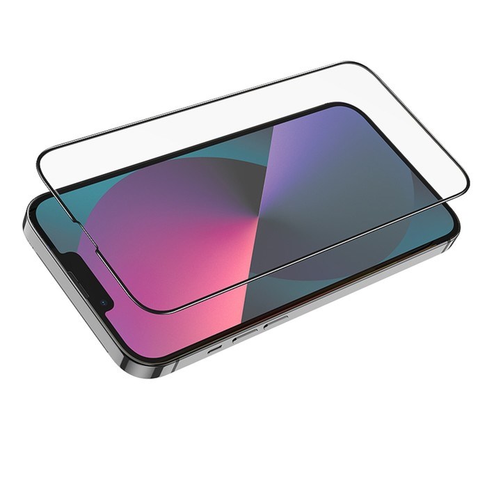 Защитное стекло Hoco G1, для iPhone 13 mini, ПЭТ слой, анти отпечатки, черная рамка - фото 51393075 Защитное стекло Hoco G1, для iPhone 13 mini, ПЭТ слой, анти отпечатки, черная рамка - фото 51393075