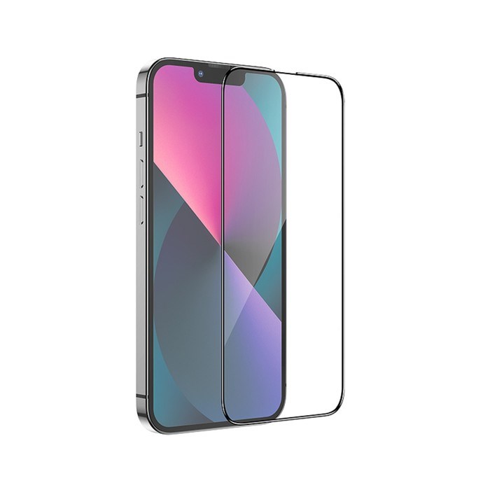 Защитное стекло Hoco G1, для iPhone 13 Pro Max, ПЭТ слой, анти отпечатки, черная рамка - фото 51393092 Защитное стекло Hoco G1, для iPhone 13 Pro Max, ПЭТ слой, анти отпечатки, черная рамка - фото 51393092