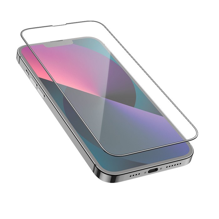 Защитное стекло Hoco G1, для iPhone 13 Pro Max, ПЭТ слой, анти отпечатки, черная рамка - фото 51393096 Защитное стекло Hoco G1, для iPhone 13 Pro Max, ПЭТ слой, анти отпечатки, черная рамка - фото 51393096