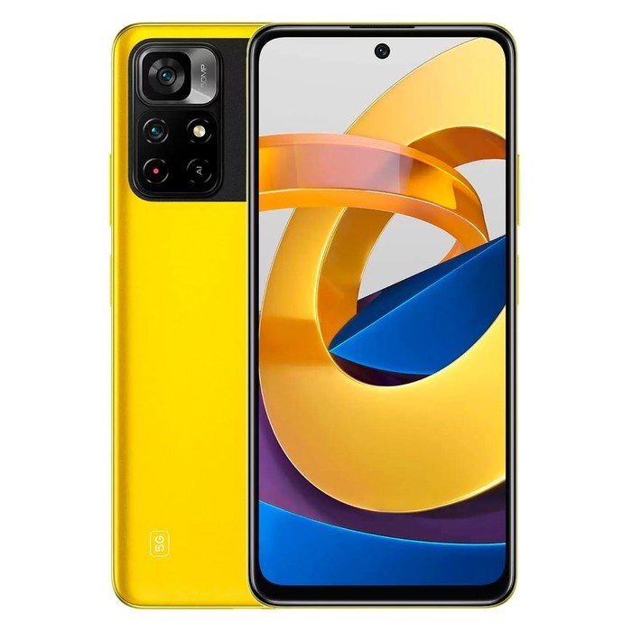 Смартфон Xiaomi POCO M4 Pro NFC RU, 6.43'', IPS, 8Гб, 256Гб, 64Мп, 16Мп, 5000 мАч, желтый - фото 51393298 Смартфон Xiaomi POCO M4 Pro NFC RU, 6.43'', IPS, 8Гб, 256Гб, 64Мп, 16Мп, 5000 мАч, желтый - фото 51393298