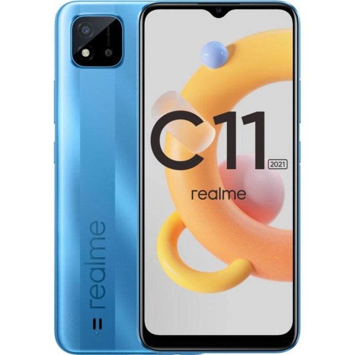 Смартфон Realme С11 2021, 6.5", LCD, 2 sim, 2 Гб, 32 Гб, 8 Мп, 5000 мАч, NFC, голубой - фото 51393329 Смартфон Realme С11 2021, 6.5", LCD, 2 sim, 2 Гб, 32 Гб, 8 Мп, 5000 мАч, NFC, голубой - фото 51393329