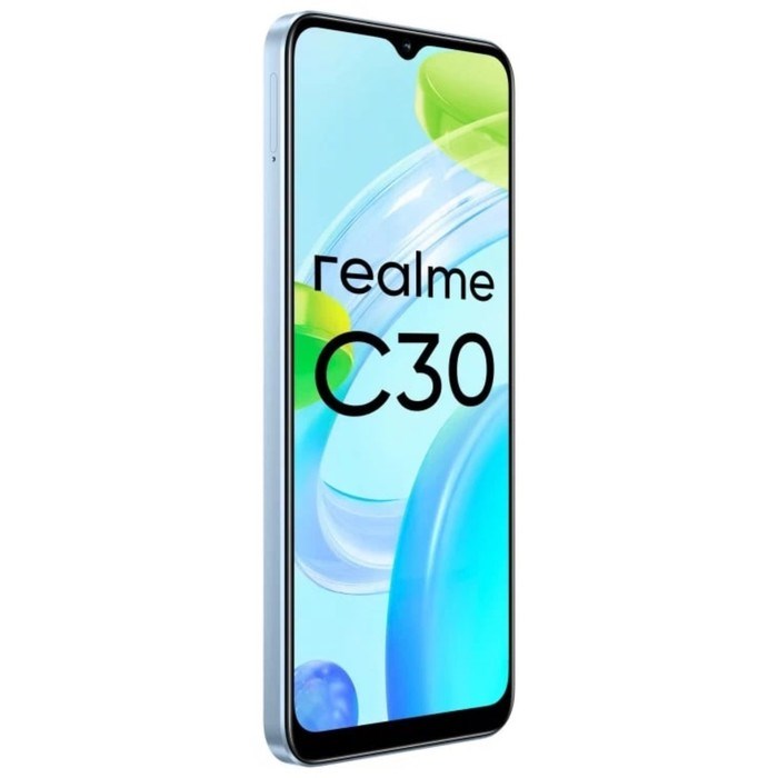 Смартфон Realme C30, 6.5", LCD, 2 sim, 4 Гб, 64 Гб, 8 Мп, 5 Мп, microSD, 5000 мАч, голубой - фото 51393378 Смартфон Realme C30, 6.5", LCD, 2 sim, 4 Гб, 64 Гб, 8 Мп, 5 Мп, microSD, 5000 мАч, голубой - фото 51393378