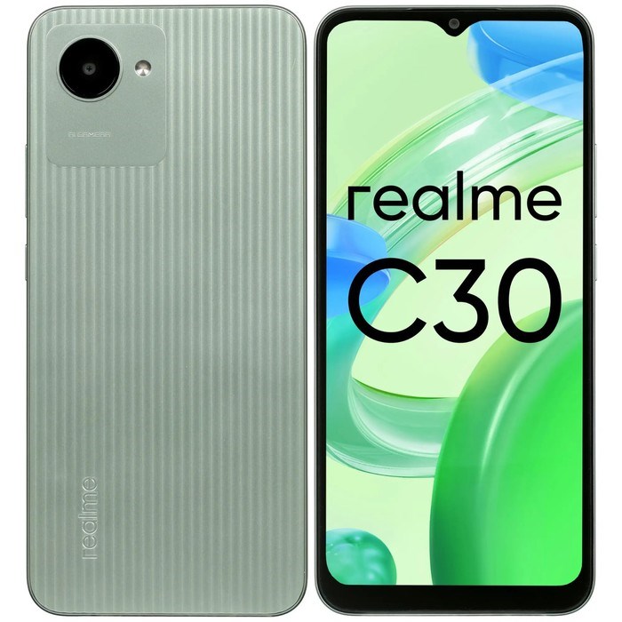 Смартфон Realme C30, 6.5", LCD, 2 sim, 4 Гб, 64 Гб, 8 Мп, 5 Мп, microSD, 5000 мАч, зеленый - фото 51393386 Смартфон Realme C30, 6.5", LCD, 2 sim, 4 Гб, 64 Гб, 8 Мп, 5 Мп, microSD, 5000 мАч, зеленый - фото 51393386