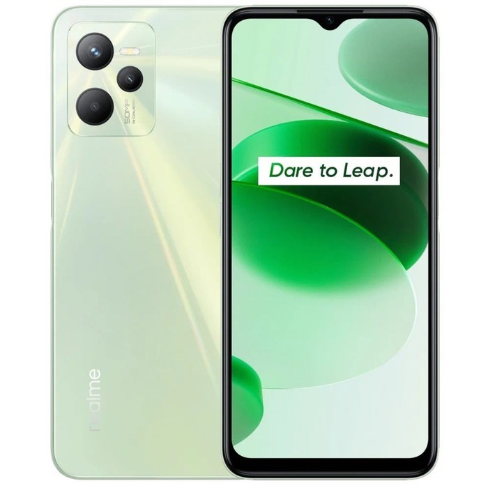Смартфон Realme C35, 6.6", LCD, 2 sim, 4 Гб, 64 Гб, 50 Мп, 8 Мп, 5000 мАч, NFC, зеленый - фото 51393396 Смартфон Realme C35, 6.6", LCD, 2 sim, 4 Гб, 64 Гб, 50 Мп, 8 Мп, 5000 мАч, NFC, зеленый - фото 51393396