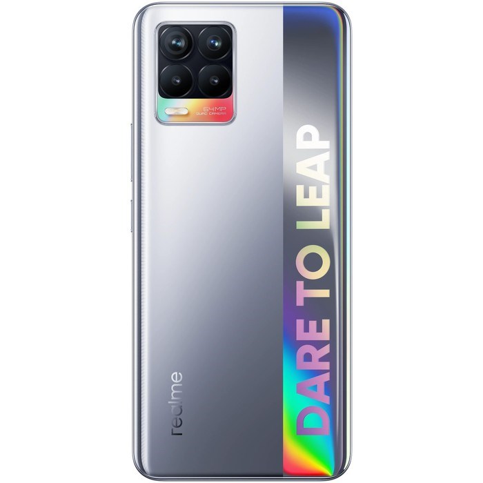 Смартфон Realme 8, 6.4", SAmoled, 2 sim, 6Гб, 128Гб, 64Мп, 16Мп, 5000 мАч, NFC, серебристый - фото 51393421 Смартфон Realme 8, 6.4", SAmoled, 2 sim, 6Гб, 128Гб, 64Мп, 16Мп, 5000 мАч, NFC, серебристый - фото 51393421