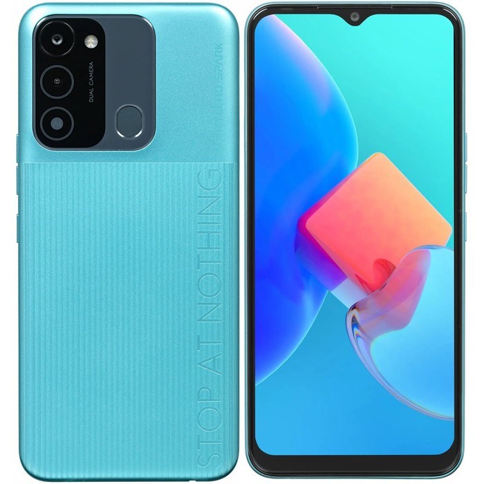 Смартфон Tecno Spark Go 2022 NFC, 6.5", IPS, 2 Гб, 32 Гб, 13 Мп, 5000 мАч, бирюзовый - фото 51393460 Смартфон Tecno Spark Go 2022 NFC, 6.5", IPS, 2 Гб, 32 Гб, 13 Мп, 5000 мАч, бирюзовый - фото 51393460