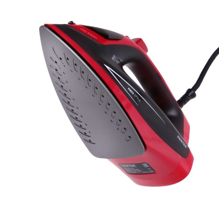 Утюг Centek CT-2360, 1800 Вт, антипригарная подошва, 200 мл, красно-чёрный - фото 51393660 Утюг Centek CT-2360, 1800 Вт, антипригарная подошва, 200 мл, красно-чёрный - фото 51393660