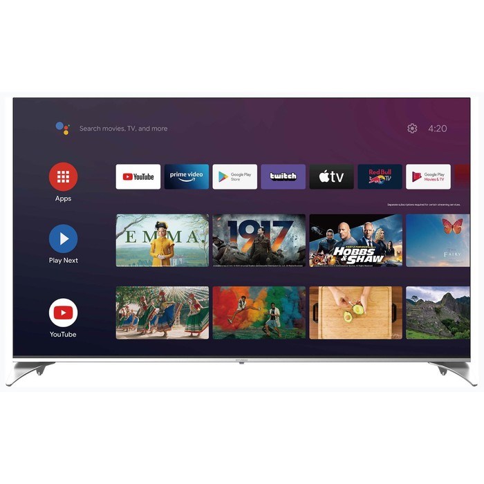 Телевизор QLED Hyundai H-LED55QBU7500, 55", 3840×2160, DVB-T/T2/C/S2, HDMI×3, USB×2, Smart TV, черный - фото 51393977