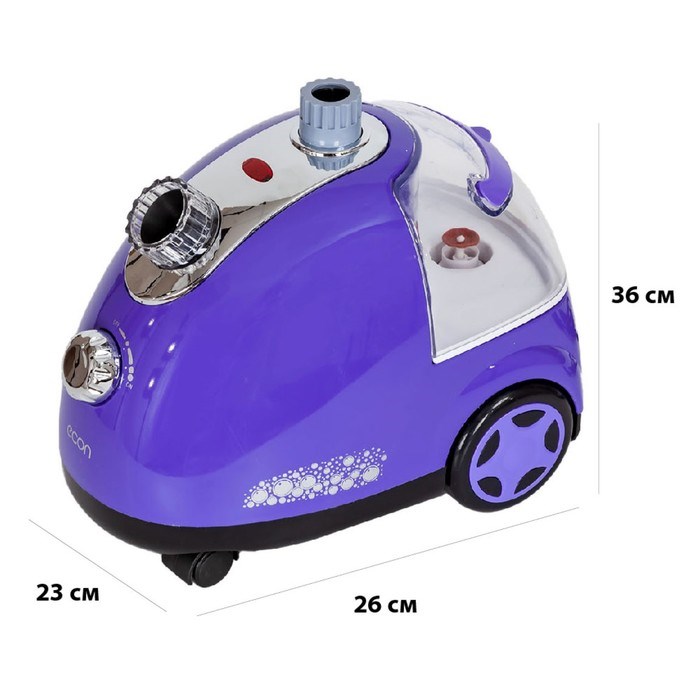 Отпариватель econ ECO-BI1702S, напольный, 1700 Вт, 40 г/мин, 2 режима, фиолетовый - фото 51394130 Отпариватель econ ECO-BI1702S, напольный, 1700 Вт, 40 г/мин, 2 режима, фиолетовый - фото 51394130