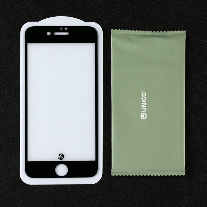 Защитное стекло Krutoff, для iPhone 7/8/SE 2020, полный клей, черное - фото 51394156 Защитное стекло Krutoff, для iPhone 7/8/SE 2020, полный клей, черное - фото 51394156