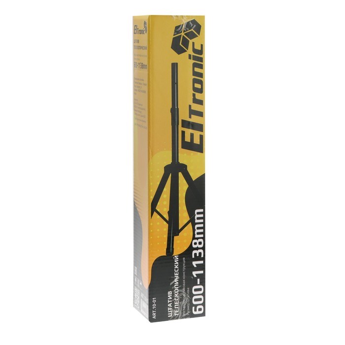 Штатив ELTRONIC 10-01 для аудиоколонки, высота 60-113,8 см, до 50 кг, 35 мм, черный - фото 51394835 Штатив ELTRONIC 10-01 для аудиоколонки, высота 60-113,8 см, до 50 кг, 35 мм, черный - фото 51394835