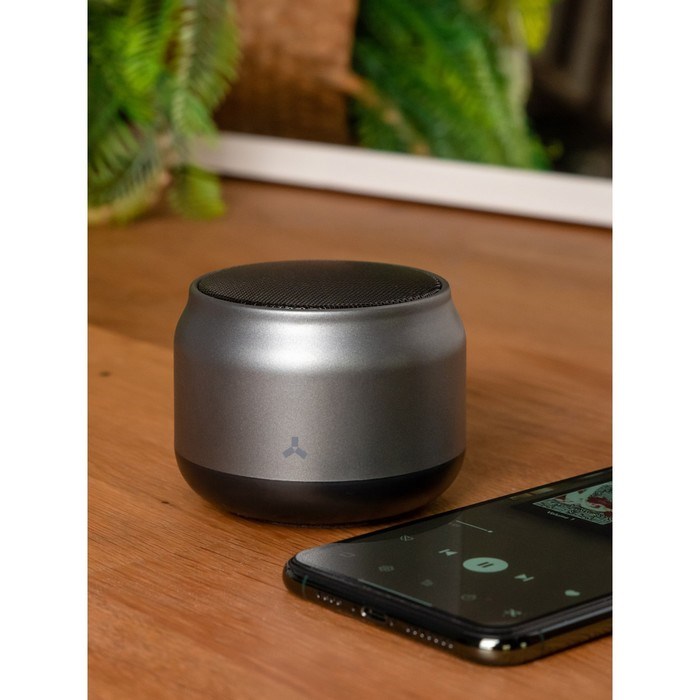 Портативная колонка Accesstyle FLINT BT, до 5 ч, 3 Вт, 300мАч, Bluetooth, microUSB, серая - фото 51395165 Портативная колонка Accesstyle FLINT BT, до 5 ч, 3 Вт, 300мАч, Bluetooth, microUSB, серая - фото 51395165