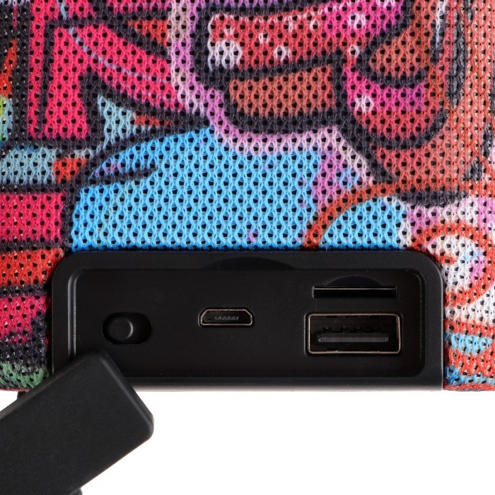 Портативная колонка Perfeo BANG PF_D0044, 5 Вт, 1200 мАч, microSD, USB, AUX, FM, хип хоп - фото 51395233 Портативная колонка Perfeo BANG PF_D0044, 5 Вт, 1200 мАч, microSD, USB, AUX, FM, хип хоп - фото 51395233