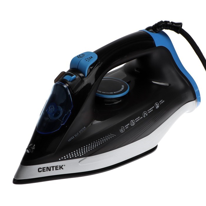 Утюг Centek CT-2315, 2600 Вт, керамическая подошва, 320 мл, чёрный - фото 51395367 Утюг Centek CT-2315, 2600 Вт, керамическая подошва, 320 мл, чёрный - фото 51395367