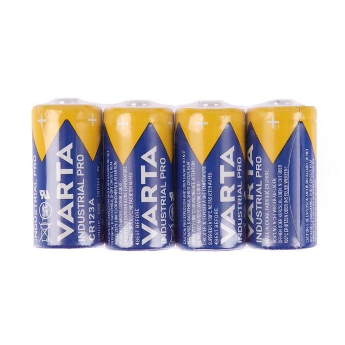 Батарейка литиевая Varta INDUSTRIAL PRO, CR123A-4S, 3В, спайка, 4 шт. - фото 51395580 Батарейка литиевая Varta INDUSTRIAL PRO, CR123A-4S, 3В, спайка, 4 шт. - фото 51395580
