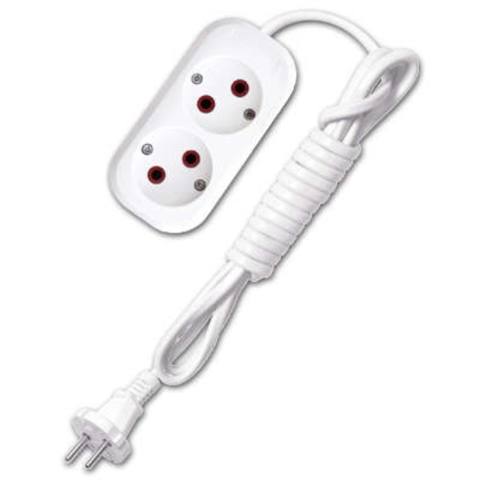 Удлинитель UNIVersal 9631911 2х2м, 6А, IP20, ШВВП 2х0.75 - фото 51395616 Удлинитель UNIVersal 9631911 2х2м, 6А, IP20, ШВВП 2х0.75 - фото 51395616