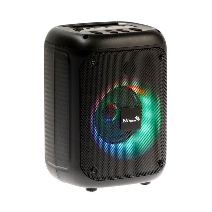 Портативная колонка Eltronic Crazy Box 100, 10 Вт, FM, BT, microSD, AUX, подсветка - фото 51395683 Портативная колонка Eltronic Crazy Box 100, 10 Вт, FM, BT, microSD, AUX, подсветка - фото 51395683