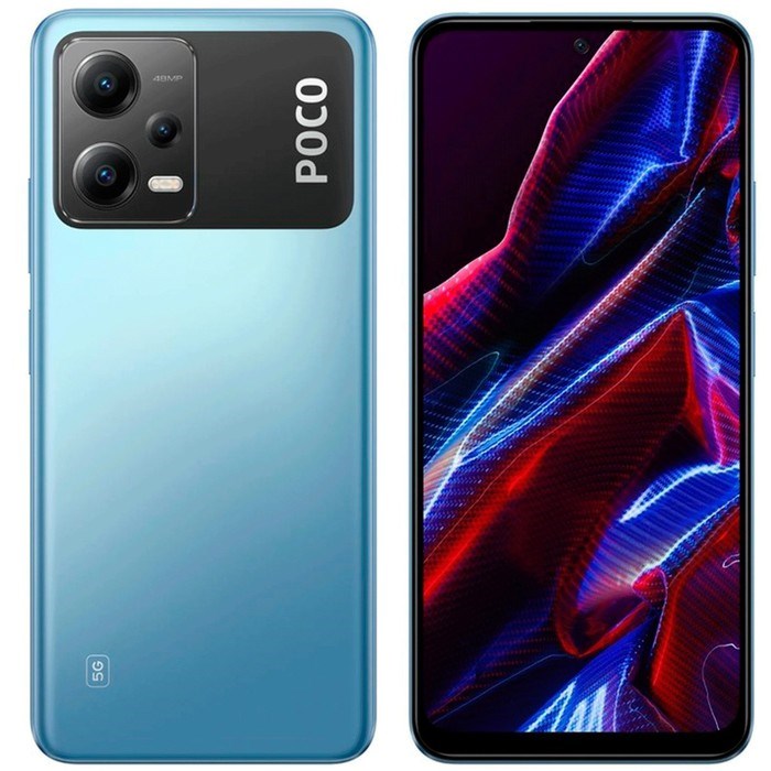 Смартфон Xiaomi POCO X5 5G RU, 6.67'', 6 Гб, 128 Гб, 48 Мп, 13 Мп, 5000 мАч, синий - фото 51395700 Смартфон Xiaomi POCO X5 5G RU, 6.67'', 6 Гб, 128 Гб, 48 Мп, 13 Мп, 5000 мАч, синий - фото 51395700
