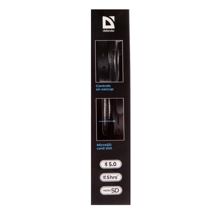 Наушники Defender FreeMotion B555, накладные,микрофон,управление,microSD,150 мАч, черные - фото 51395951 Наушники Defender FreeMotion B555, накладные,микрофон,управление,microSD,150 мАч, черные - фото 51395951